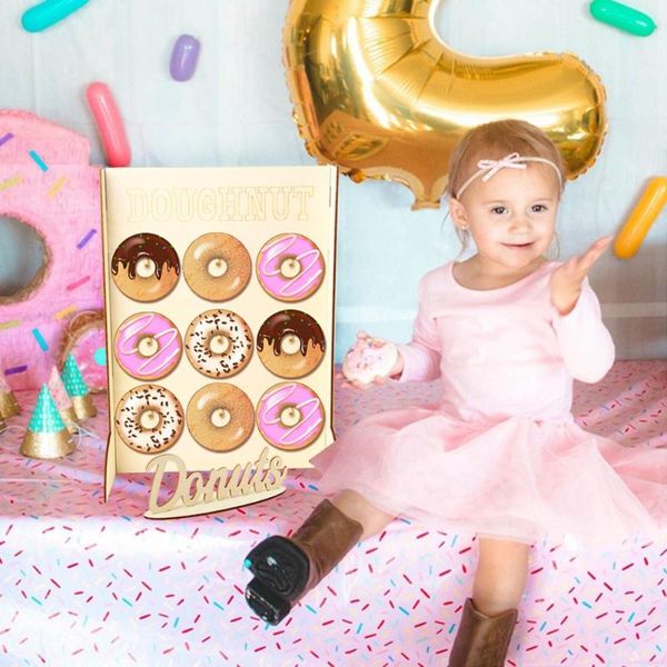 

plywood wood diy craft storage dessert donut display stand wedding birthday donuts decoration racks holder new fashion