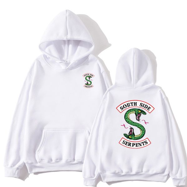 

riverdale hoodie men women south side serpents harajuku riverdale southside boys girls oversize sweatshirts pullover hoodies, Black
