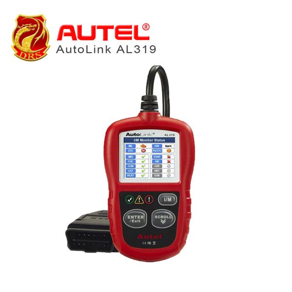 

autel distributor]auto diagnostic scan autel autolink al319 obd ii & can code reader auto link al-319 bright color coded leds