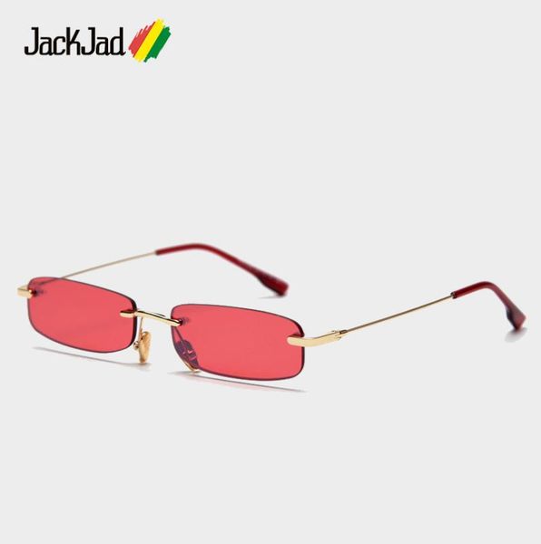 

jackjad 2020 fashion slim rimless style tint ocean lens sunglasses women cool brand design sun glasses ps31538, White;black