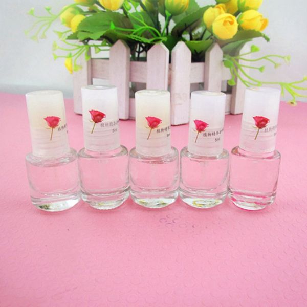 

1pcs diy nail art decorations health transparent coat clear 5ml enhance glitter nail polish art tips polish