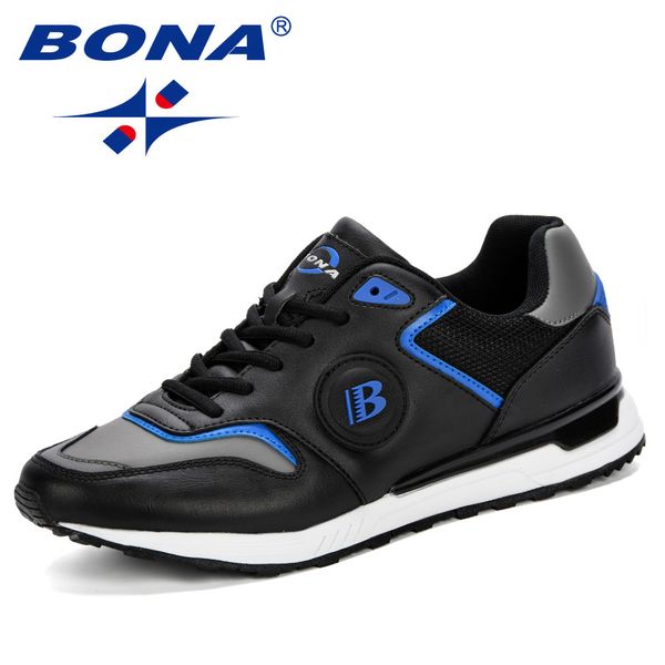 

bona new men shoes summer 2020 fashion men breathable running shoes male sneakers non-slip comfortable vulcanize