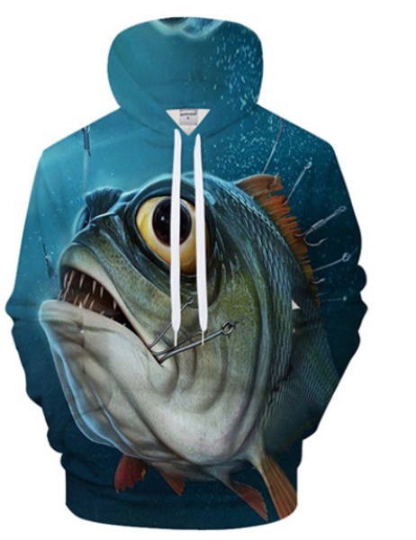 

новые моды горячие продажа рыбалка 3d печати толстовки fishman мода одежда женщины / мужчины смешные 3d hoodiest tracksutis повседневная пал, Black