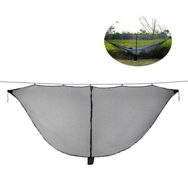 

outdoor easy setup travel portable hammock mosquito net fabric nylon camping double person foldable separating mosquito bed net