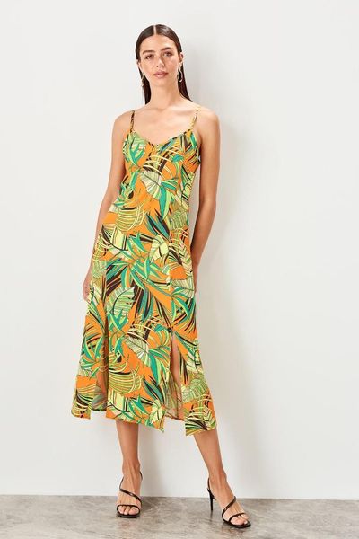 

trendyol with multi-colored strap dress twoss19xm0278, Black;gray