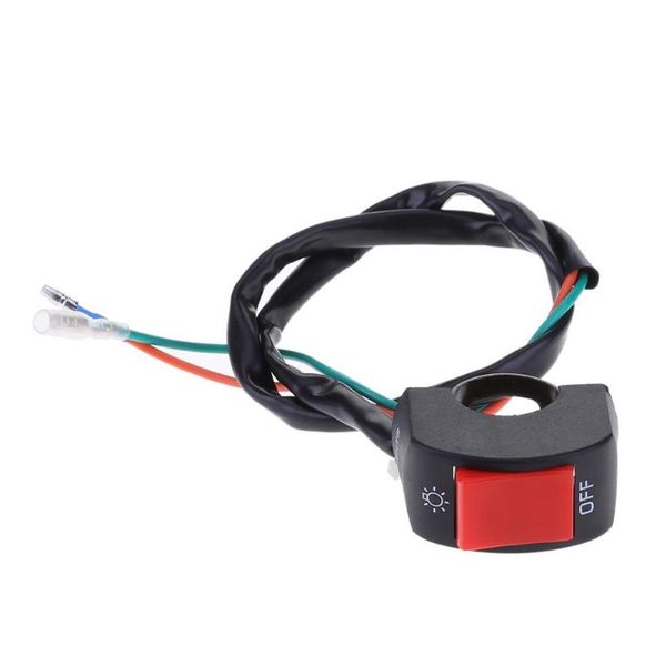 

1pc 12v 7/8in motorcycle handlebar on/off switch for led headlight fog head lamp eye light car styling switch