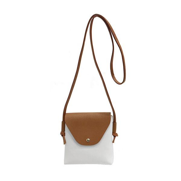 

women small color patchwork shoulder bag pu leather messenger handbag crossbody bags msj99