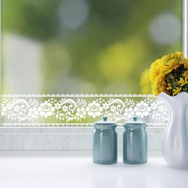 

10cmx10m/roll pvc wall waist sticker waterproof household lace wall waist sticker decoration for bathroom/kitchen/window