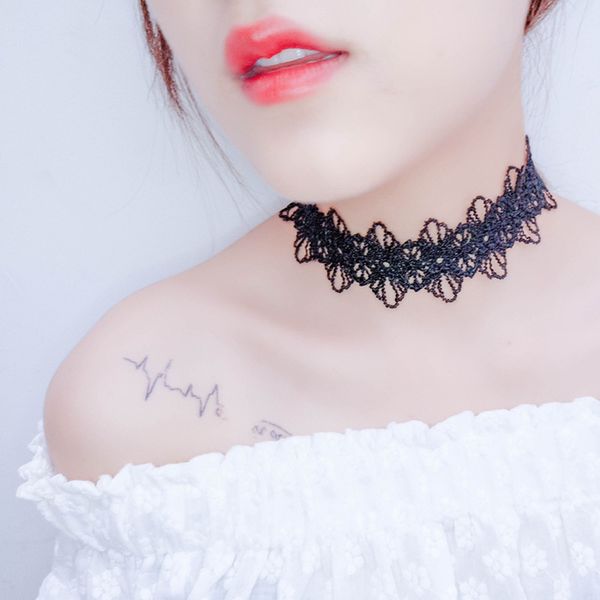 

26 styles 2020 new fashion clavicle chain star anchor geometric triangle cute pendant black short choker necklace for women girl, Golden;silver