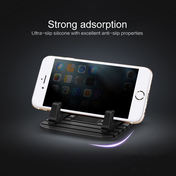 

soft silicone mobile phone holder car dashboard gps anti slip mat deskstand bracket for iphone xs xr samsung tablet