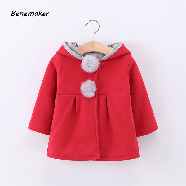 

benemaker children's coats girl casual autumn children's hoodies jacket ear cute trench outerwear baby kids clothes jh022, Blue;gray