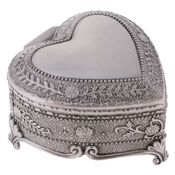 

heart-shaped jewelry box, flower sculpture box, chest trinkets, jewelry organizer