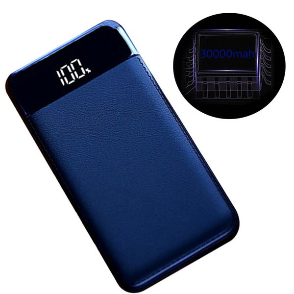 

30000mah power bank external battery poverbank 2 usb led powerbank portable mobile phone charger for xiaomi iphone huawei