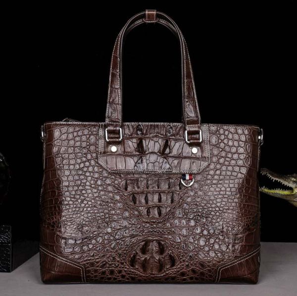 

hujingsha new crocodile leather men bag man bag leather man bag horizontal business cross-body briefcase men handbag