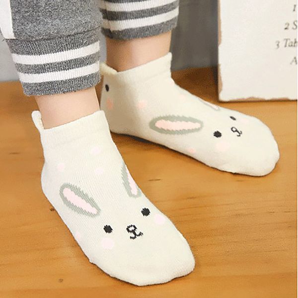 

5 pairs/pack kids socks funny cartoon animal ears short socks summer autumn cotton boys girls ankle socks, Pink;yellow
