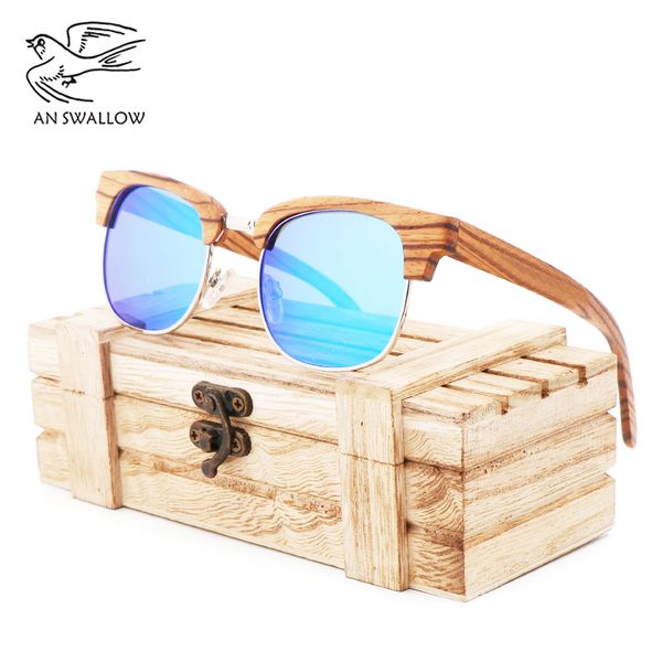

classic zebra glasses, wooden frame frames, fashionable trendy people, simple polarizing sunglasses, men's travel sunglasses, White;black