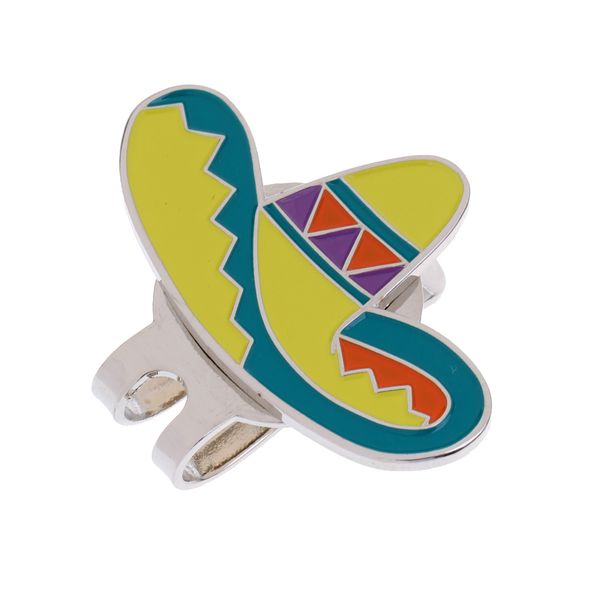 

1 piece alloy golf ball marker hat clip durable golf gift multi color