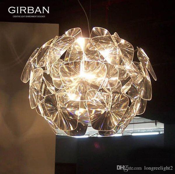 

современный лазерный свет подвеска ясно хоуп подвеска лампа acrylic люстра креативного освещения светильник free shippiing