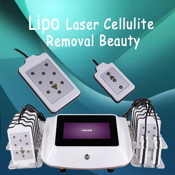 

non invasive portable lipo laser machine 650nm 14 pads lipolaser slimming fat burning weight loss liposuction cellulite removal equipment