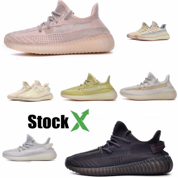 

2020 new kanye west black bred butter running shoes men women sports designer luxury trainer sneakers eur 35-45 #qa415