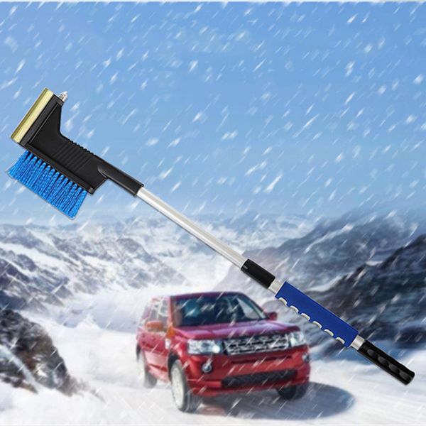 

2in1 winter car ice scraper snow brush retractable window shovel removal brush 2018 new arrival sale