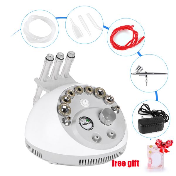 

most effective diamond dermabrasion with 9 tips oxygen spray skin peeling facia care skin rejuvenation beauty device+gift facial sponge