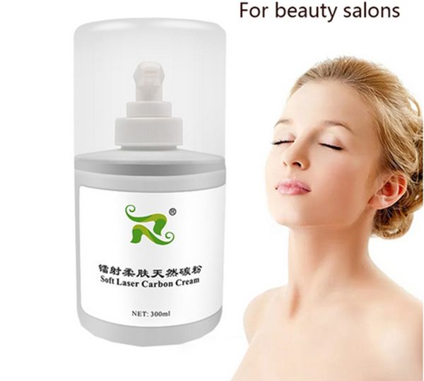 

sealed 300ml per bottle soft laser carbon cream gel for nd yaglaser skin rejuvenation treatment anti ageing