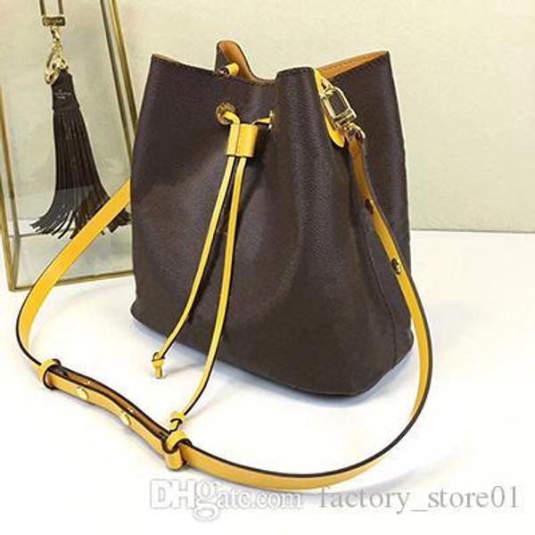 

2019 дизайнер известные сумки neonoe плеча сумки noé кожи ведро мешок женщин цветок печати crossbody сумка кошелек twist