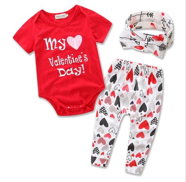 NWT Valentines Day Baby Girls Sleeveless Heart Print Bubble Romper Jumpsuit