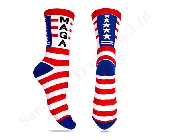 

унисекс maga trump letters mid tube носки полосатый stars сша flag хлопковые носки мода скейтборд чулки шланг mid теленок длина носки c12200, Pink;yellow