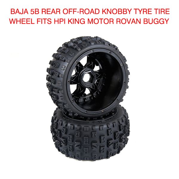

pcmos wheels tires baja 5b rear off-road knobby tyre tire wheel fits for hpi racing king motor rovan buggy 2019 new tires 2pcs