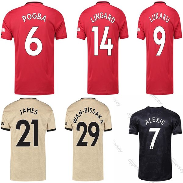 

19 20 RASHFOR soccer jersey united POGBA football LUKAKU LINGARD Camiseta de futbol JAMES Manchester utd maillot foot