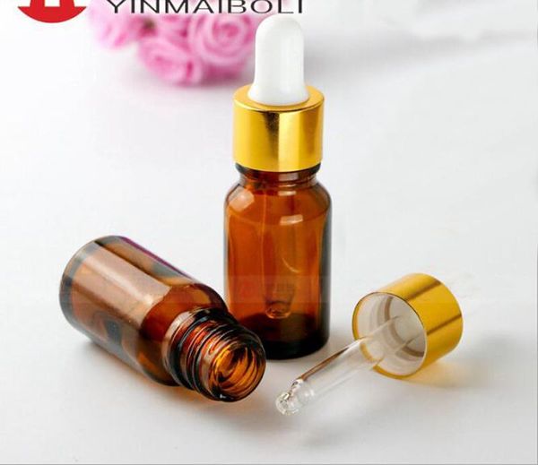 768 pz/lotto 10 ml Contagocce di Vetro Bottiglia Vuota E Succo E Bottiglie di Vetro Liquido 10 ml Per Olio Essenziale DHL Libero 111