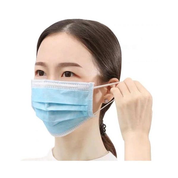 

white face masks dust fog proof 3 ply thickened labor facemask to prevent salivaups shipping hood mask within 24h