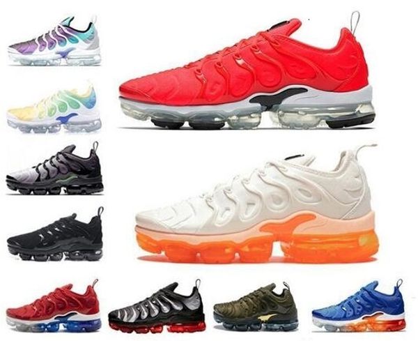 

2019 tn plus bumblebee mens women geometric active fuchsia black white lemon lime usa game royal wolf grey trainers sports sneakers 36-45