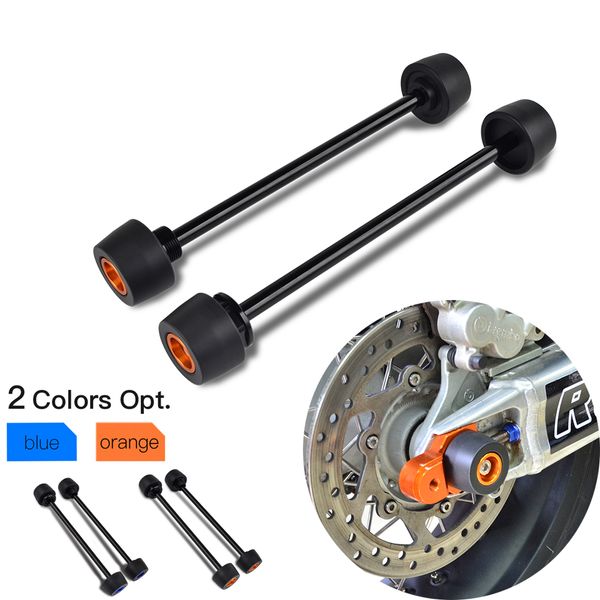 

front rear axle fork wheel slider falling protector for 690 duke r supermoto smc for husqvarna vitpilen 701 crash pad