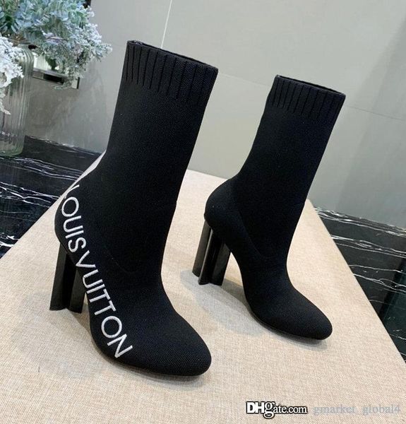 

new women's shoes bottine silhouette luxury designer shoes 1a5mjk women's ankle boots fashion casual size 35-41, Black