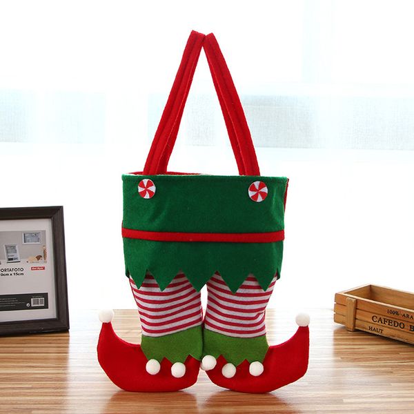 

christmas santa pant bag candy gift bag christmas candy cover xmas gift bag trouser candy bags christmas party decoration dbc vt1199