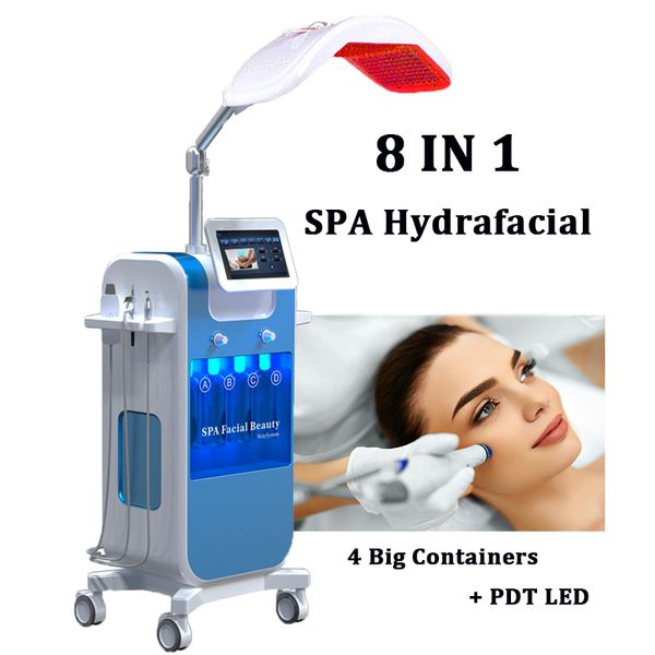 

8 in 1 hydrafacial dermabrasion machine oxygen jet spray bio face lift ultrasonic microdermabrasion hydro peeling skin cleaner