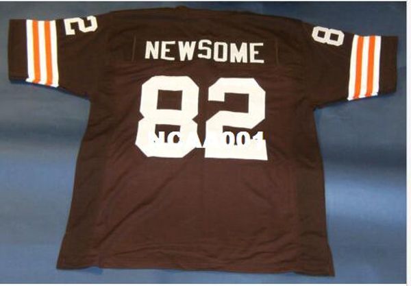 

men custom #82 ozzie newsome retro college jersey size s-4xl or custom any name or number jersey, Black;red