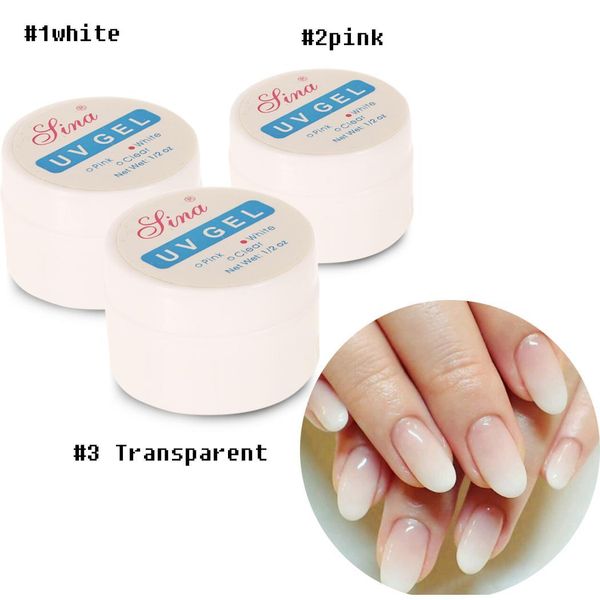 Мода Профессиональный UV LED Гель Лак для ногтей для Nail Art False Tips Tool 1 / 2oz Новая Мода Бе