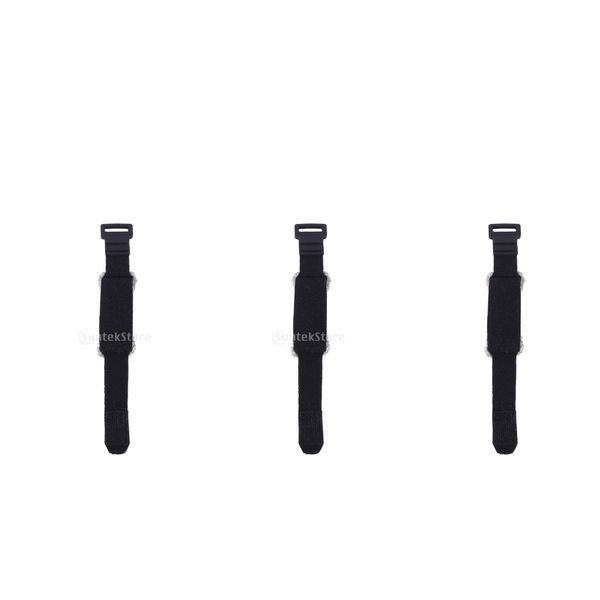 

3 pieces electric guitar adjustable dampener parts accs black