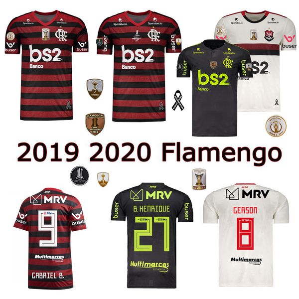 

2019 flamengo soccer jersey 19 20 flamengo home away 3rd camisa de futebol diego gabriel b b.henrique gerson de arrascaeta football shirt, Black;yellow