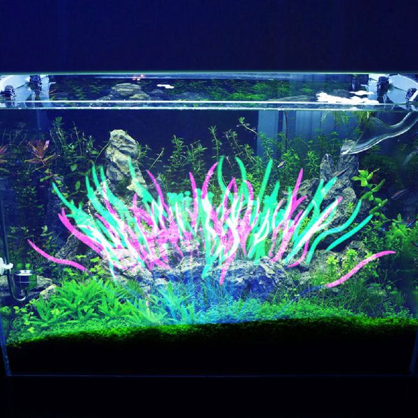 

aquarium silicone simulation artificial fish tank fake coral plant underwater aquatic sea anemone ornament decoration accessory