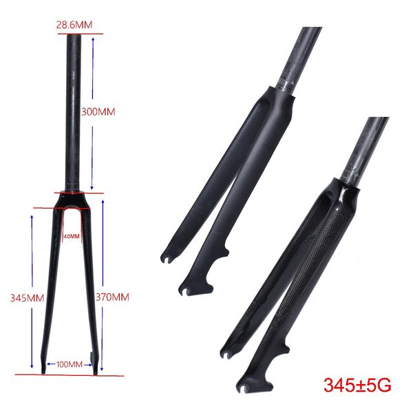 

3k full carbon fiber bicycle front fork carbon-fiber front fork road bicycle front disc brake fork bicycle parts 700c 1-1/8