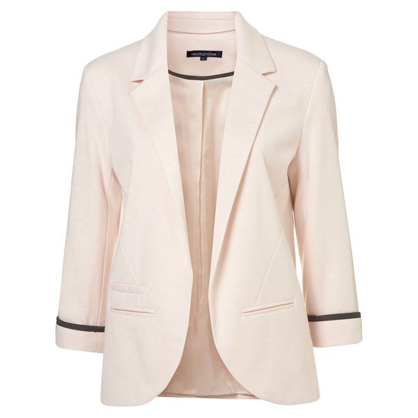 

yyfs 2019 spring autumn slim fit women formal jackets office work open front notched ladies blazer coat fashion, White;black