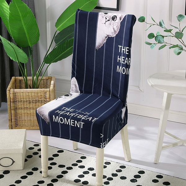 

floral printed chair cover spandex for dining room elastic slipcovers of banquet office l chair seat cover housse de chaise