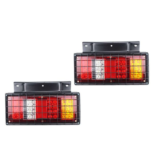 

2x 12v 32led tail lights ute trailer caravan truck red sreverse indicator