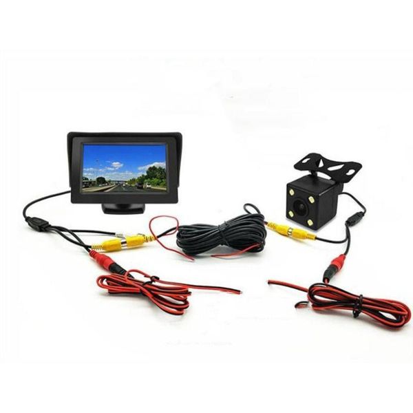 

car camera 4.3 inch +4 lamp camera reversing image supplies car monitor with reversing display image set