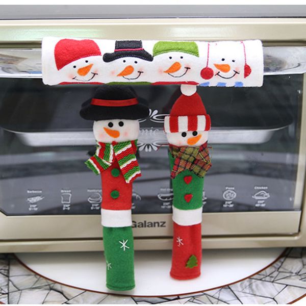 New Fridge Microwave Handle Covers Christmas Diy Decor Oven